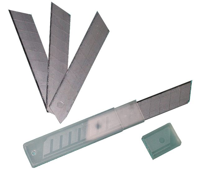 Лезвия 25 мм, толщ. 0,7 мм, в футляре 10 шт., ПИ