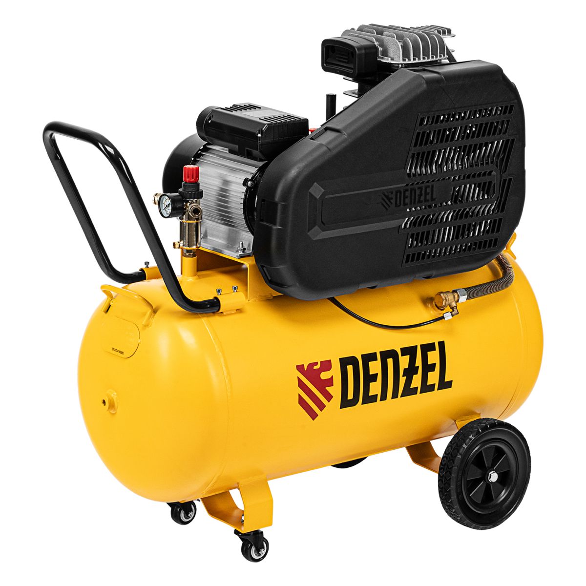 Компрессор Denzel BCI 2200/100  воздушный рем привод , .2.2 Квт 100 литров 420л/мин