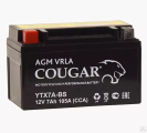 Аккумулятор COUGAR AGM VRLA 12V7 YTX7A-BS пр/полярн.