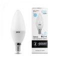 Лампа 6W E14 2700K 1/10/100 светодиодная LED Elementary Candle Gauss