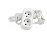Удлинитель бытовой LUX У2-Е-02 2-места с з/к 250Вт 16А 2 м