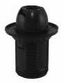 Патрон Е14 с кольцом, термостойкий пластик, черный, Б/НTDM*