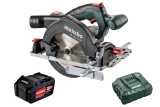 /Пила дисковая Metabo акк. KS 57 18 LTX 18 В, 1*4.0 A/h, +ЗУ ACS55 без аккумулятора