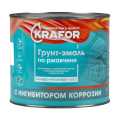 Грунт-эмаль KRAFOR по ржавчине зеленая 1,9 кг
