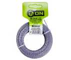 Леска 3,0 мм 15 м ON для триммера витой квадрат с жилой (двухкомпонентная усиленная)