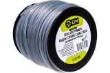 Леска 3,0 мм 300 м ON для триммера витой квадрат с жилой (двухкомпонентная усиленная)