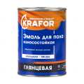 Эмаль ПФ-266 KRAFOR желто-коричневая 0,9 кг