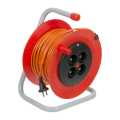 Удлинител на катушке LUX K4-O-30 ПВС 2,075 30м,10А, 4 встр. розетки б/з