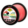 Леска 2,4 мм 180 м DDE Hard line круг армированный серый/красный